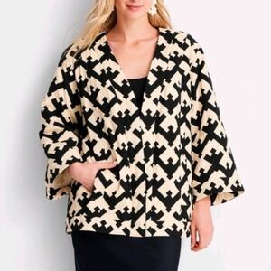 Target Future Collective - Black and Cream Women's Cardigan